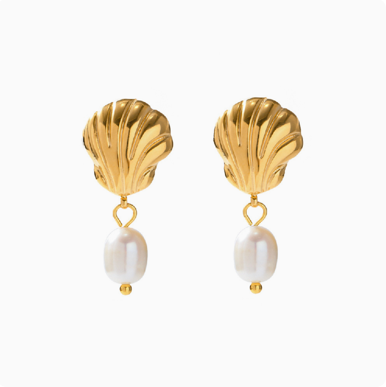 Ocean Series Pearl Drop Earrings
