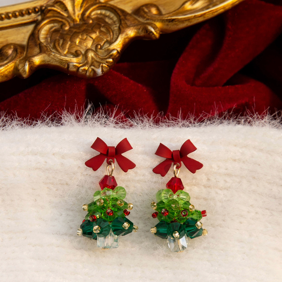 Christmas Tree Drop Earrings