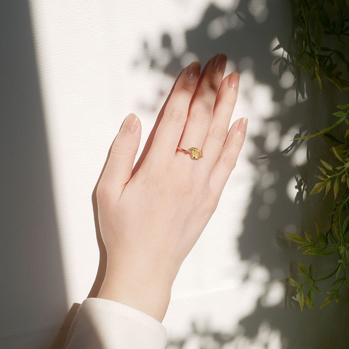 Yellow Crystal Psychic Ring
