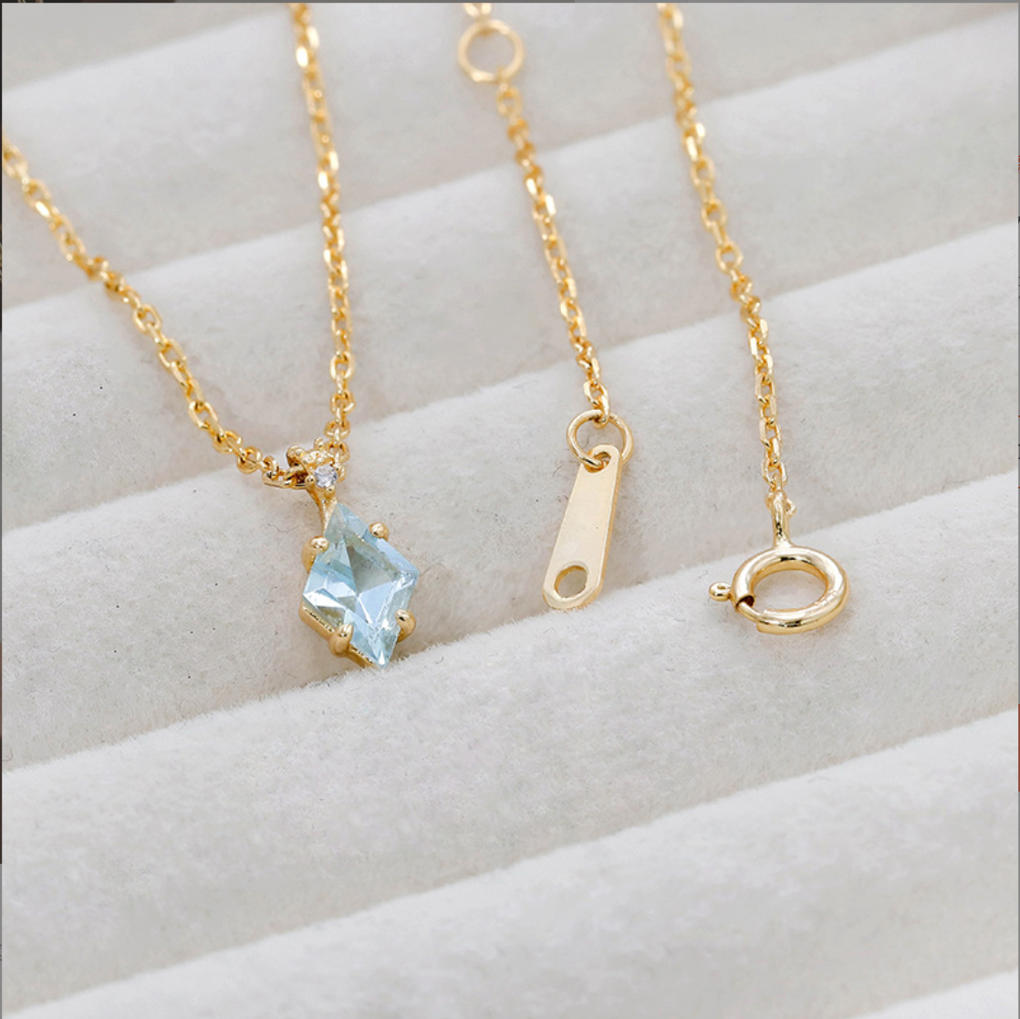 Blue Topaz Calming Necklaces