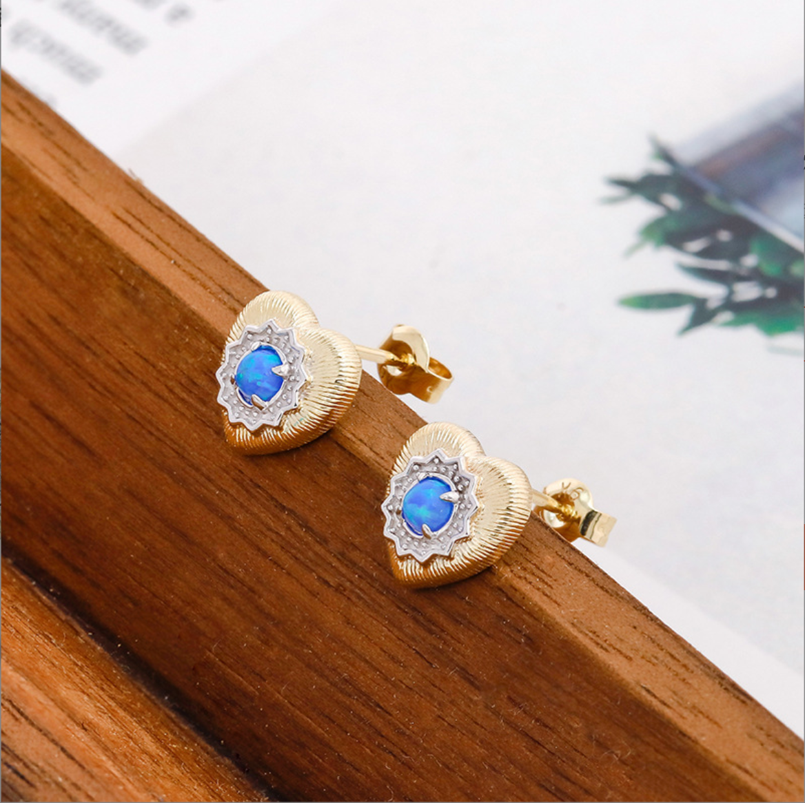Heart Earring Studs -- Confidence