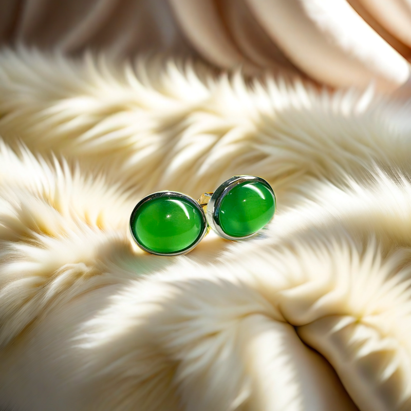 Luckiness Jade Ear Stud